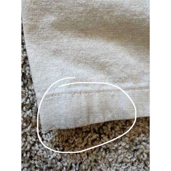 Paradise Collection Pants Mens L Linen Blend Lightweight Beige Resort Relaxed - Picture 8 of 8